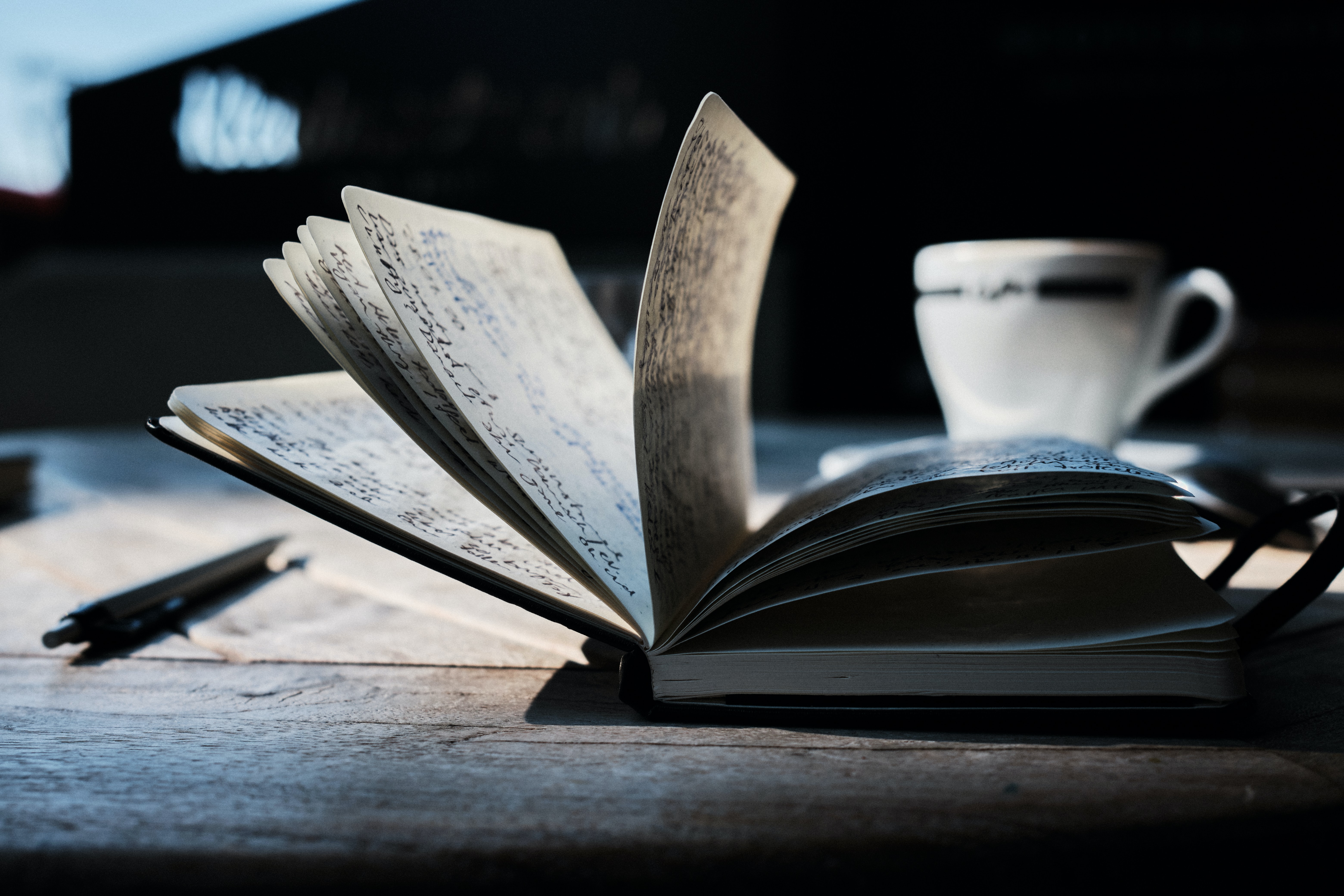 book open on a table ready for big ideas